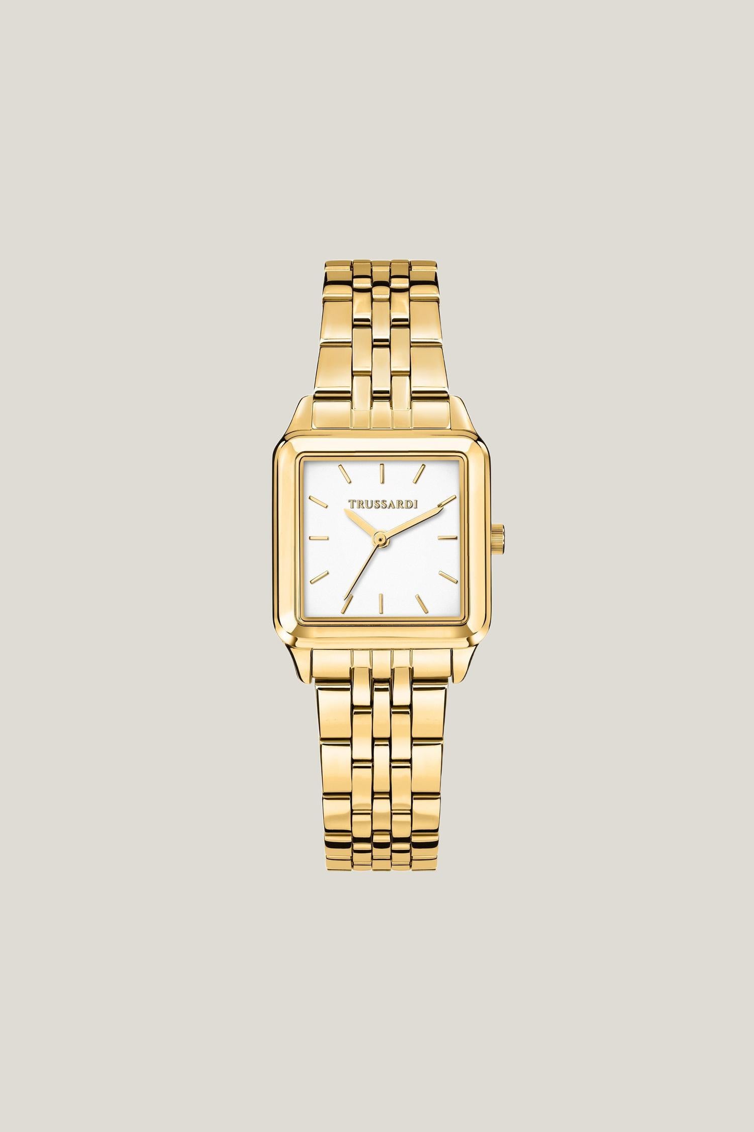 Orologio in acciaio color oro 1|4f75e86d5031d9155bee04221c7717f69c9f90ef480a025906d442f03e614f44