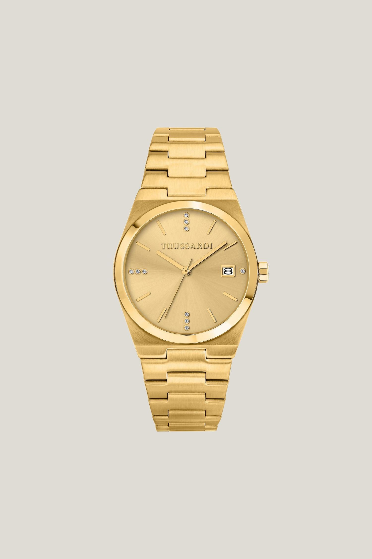 Orologio in acciaio color oro 1|c7237bcd6b1d2b903c86380e6a5dfa0a7b0c362dc2b49562d2c53e91a924c147