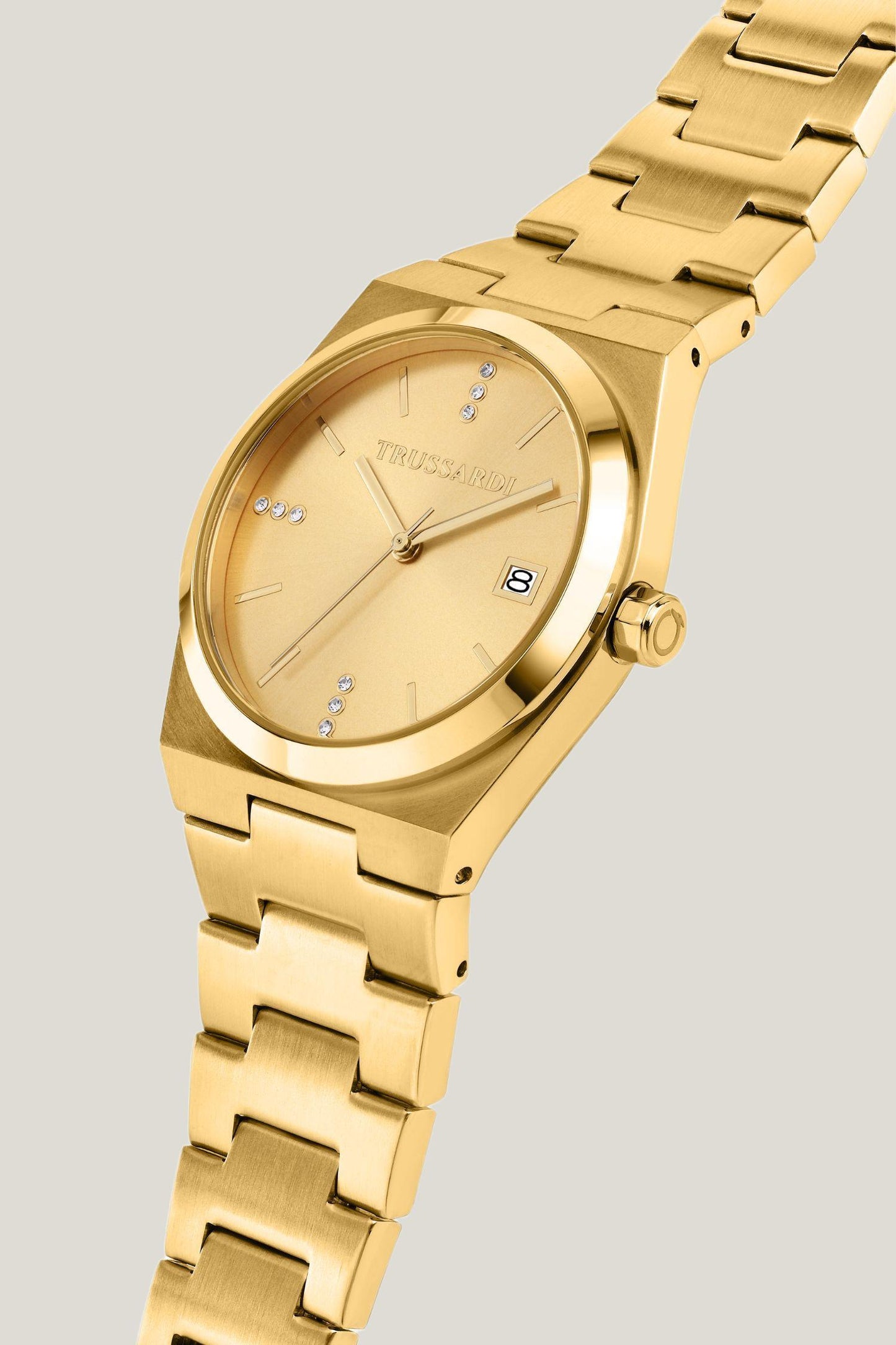 Orologio in acciaio color oro 4|1fccbf94d07a282f7c24f20432c74af1dec51f1409ae3461717c1baeb85afbc7