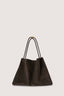 Borsa tote Orbita grande in suede con stampa 1