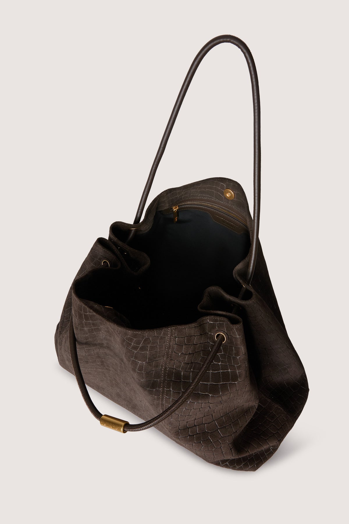 Borsa tote Orbita grande in suede con stampa 3|03f6113fe00703ac390b4273325b6333e60de81989a808081d278cc7e61eb2d3