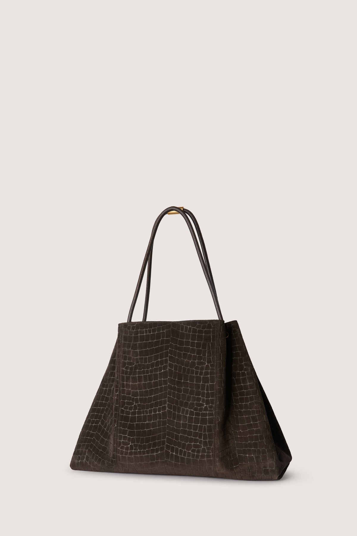 Borsa tote Orbita grande in suede con stampa 2|6a916ec1ba5f5b636aa177025212706eabf42f4c8de4cdec5725a9cd3bbf5d3e