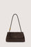 Borsa a tracolla Orbita piccola in suede con stampa