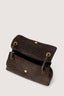 Borsa a tracolla Orbita piccola in suede con stampa 2