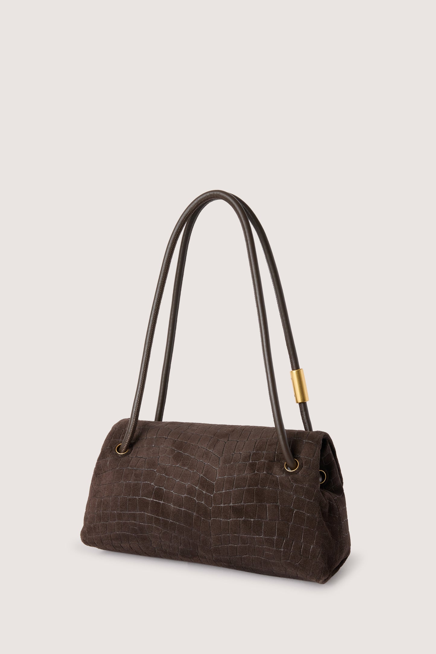 Borsa a tracolla Orbita piccola in suede con stampa 3|29e6589bddb50c03dd635c1f592198ad2cbbdb516038303370754149a7f5abce