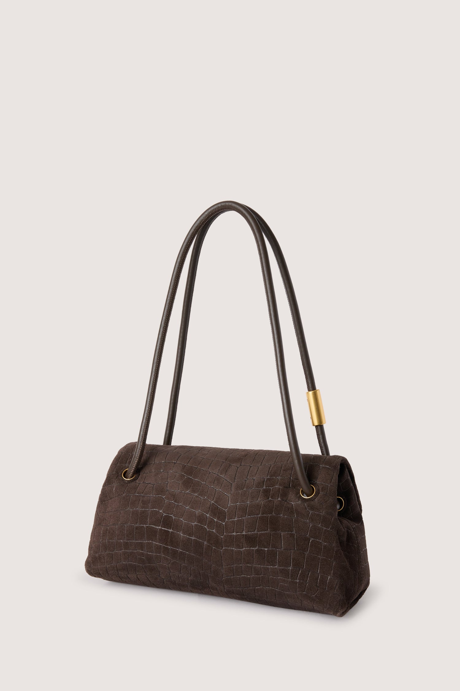 Borsa a tracolla Orbita piccola in suede con stampa 3|29e6589bddb50c03dd635c1f592198ad2cbbdb516038303370754149a7f5abce