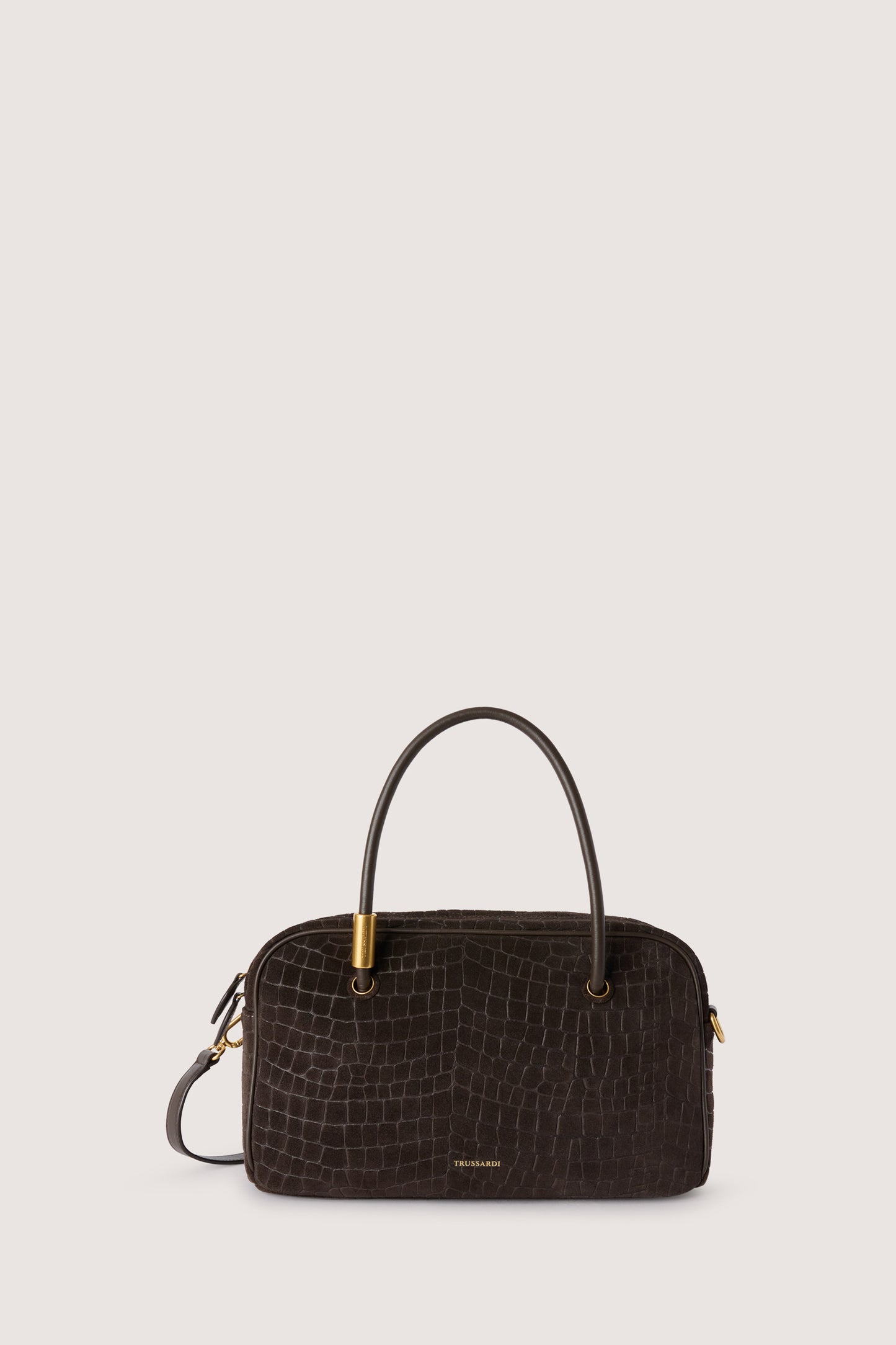 Bauletto Orbita in suede con stampa 1|5d89134b98720e89de72765231506126a13c12f9f7d58cb783695066ff398012