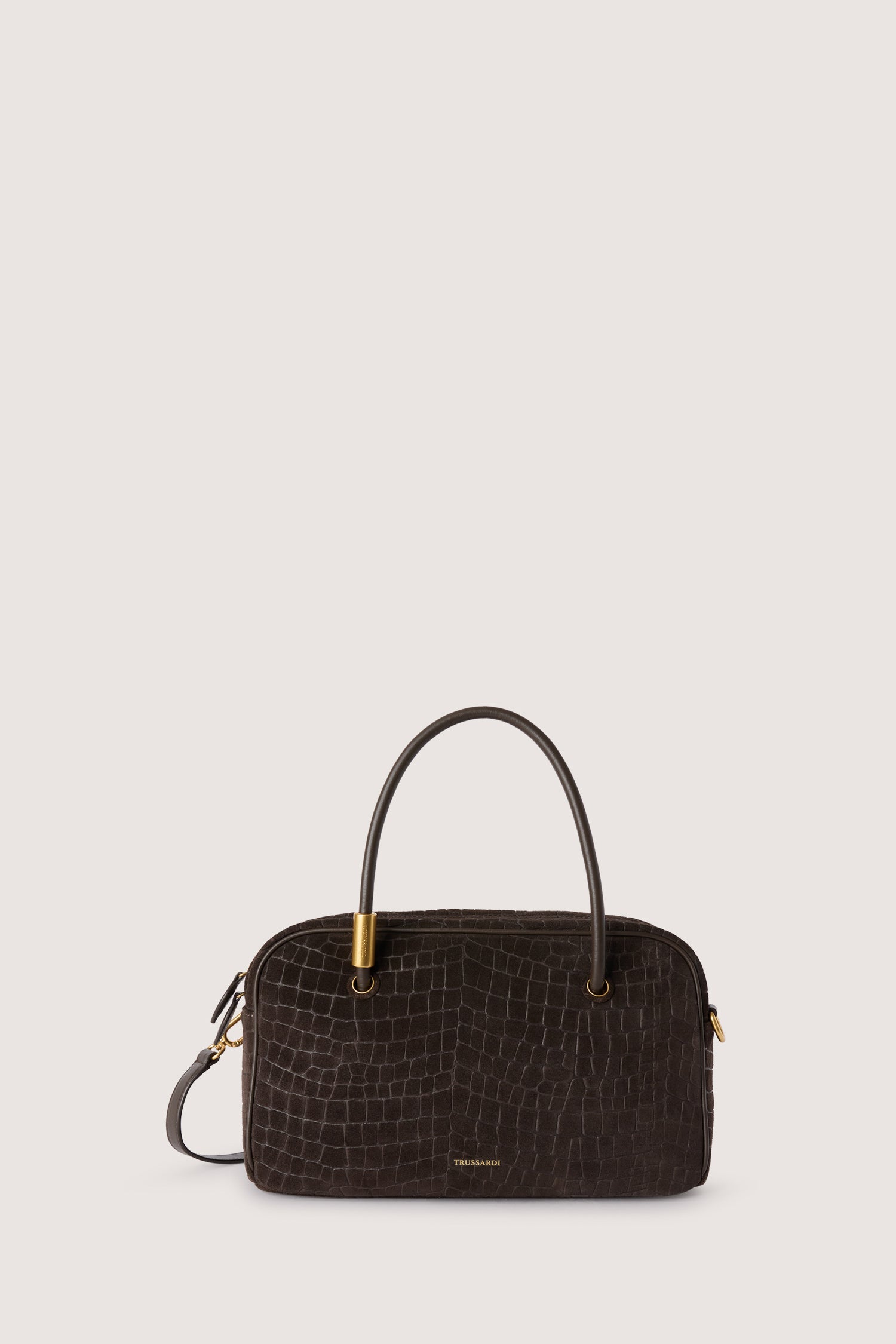 Bauletto Orbita in suede con stampa 1|5d89134b98720e89de72765231506126a13c12f9f7d58cb783695066ff398012