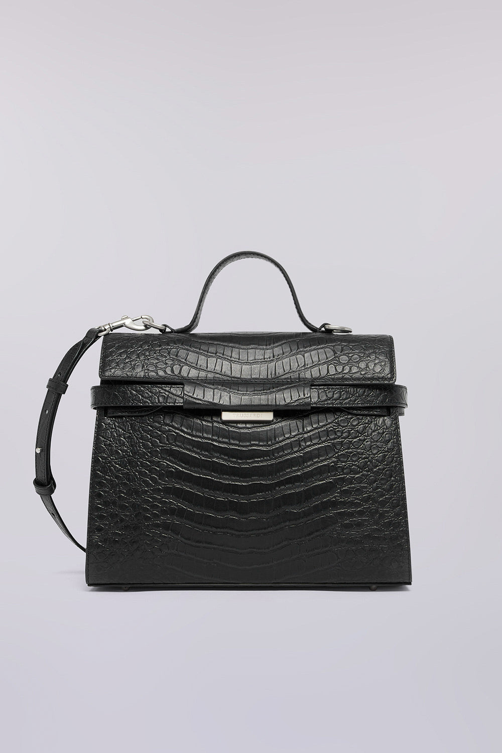 Borsa a mano Attimo media in pelle stampa coccodrillo 1|865f68d8d6613744596f8de6675e382bb1555faa85daaa215506c9d100a10716