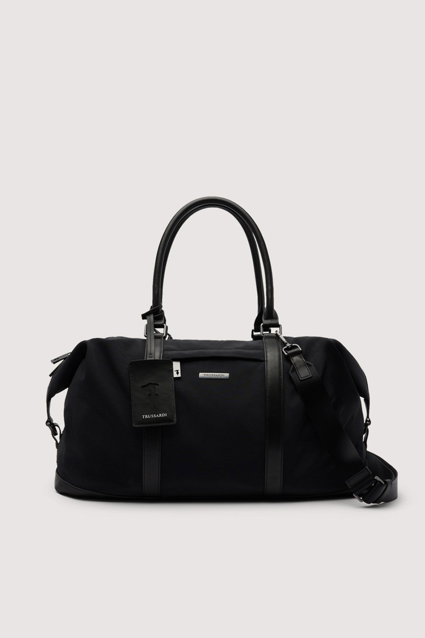 Borsone Travel in nylon e pelle 1|2473ce4ec288f853dc589e642818bcea7a82390eeb62791745852748f0c28648