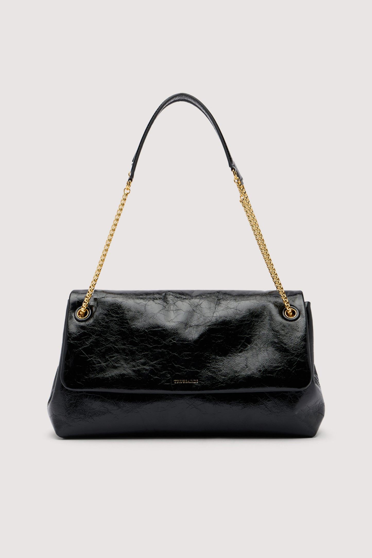 Borsa a tracolla Orbita media con catena in pelle cracklé 1|1037d82d70bde25d454370f8b65e5f62e41b34325bdb84d2f6fbbc7a0f6f7852