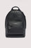 Textured leather office backpack