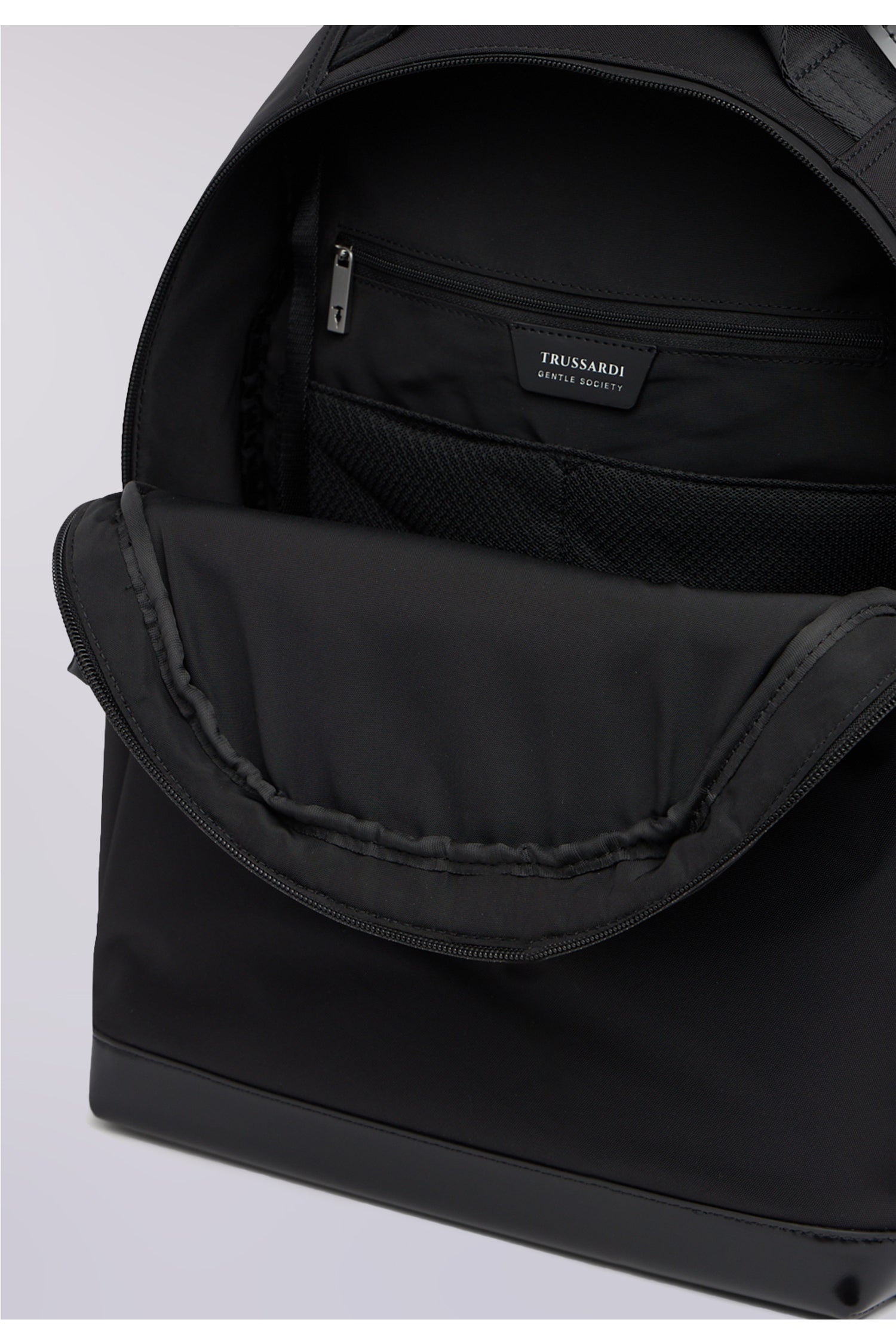 Travel backpack in nylon and leather – Trussardi