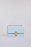 Borsa a tracolla Cameo small in pelle con catena 1