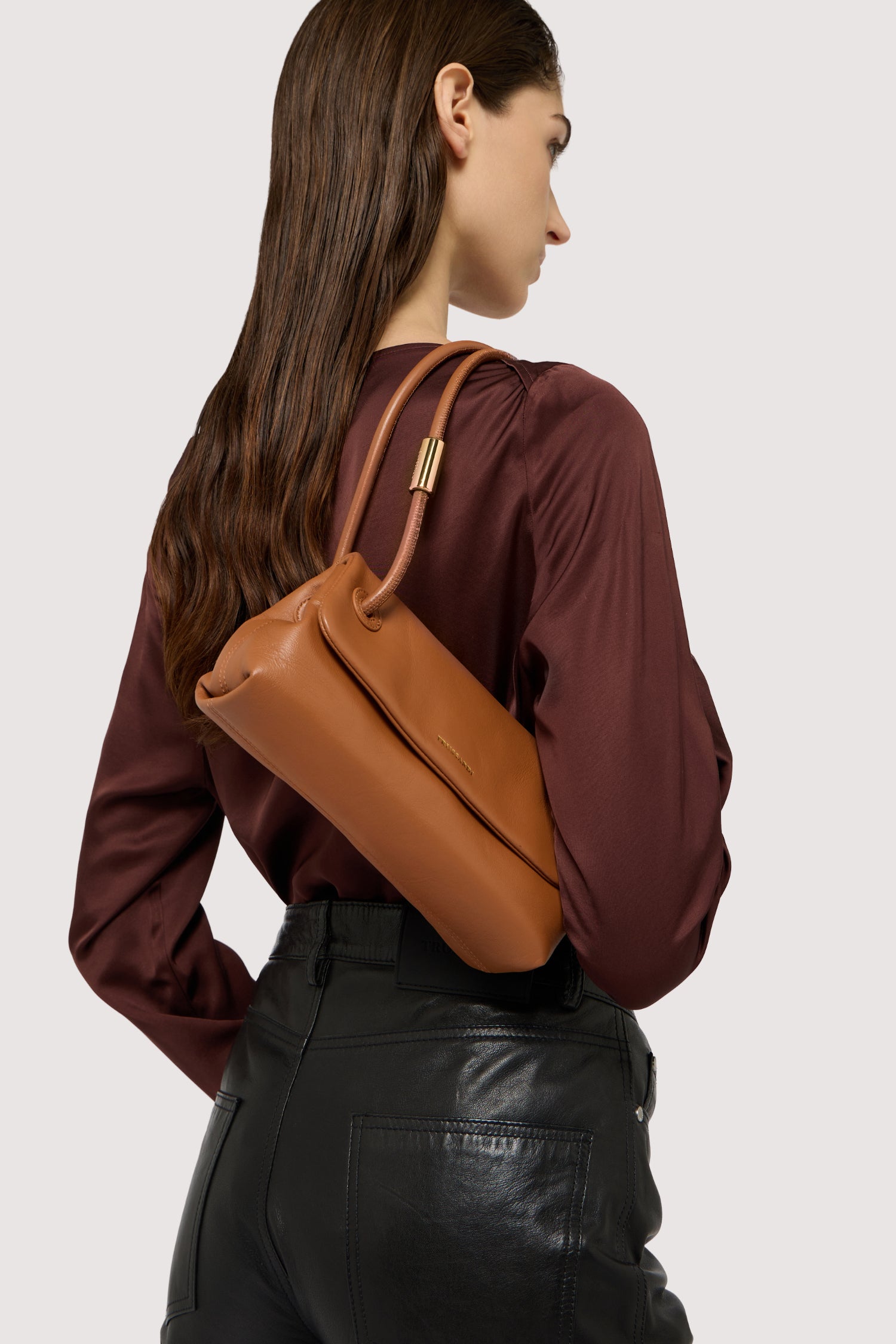Mini Orbita shoulder bag in nappa leather – Trussardi