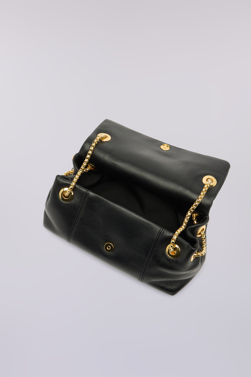 Borsa a tracolla Orbita mini in nappa con catena  2|d8851782d1d087a62e22d4e93414e1323a6d114bf3578d738fbcf3f1f619fce0