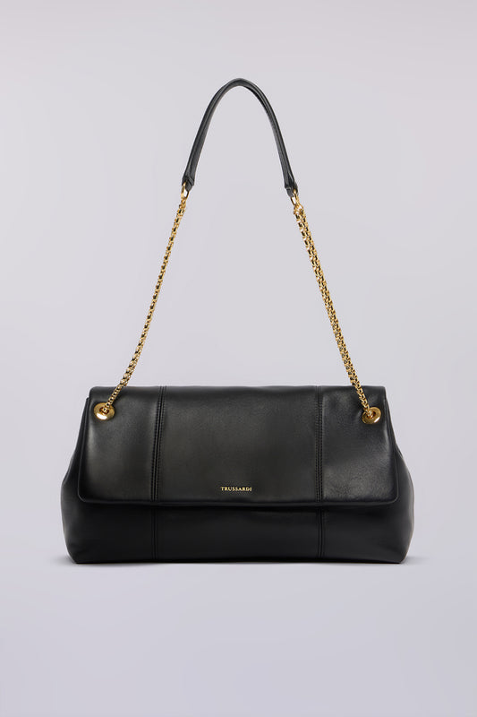 Borsa a tracolla Orbita media in nappa con catena 1|d66a8200affa821b77e995e36c1fd1401e31f5443fb0bd1da257027a15b7c511
