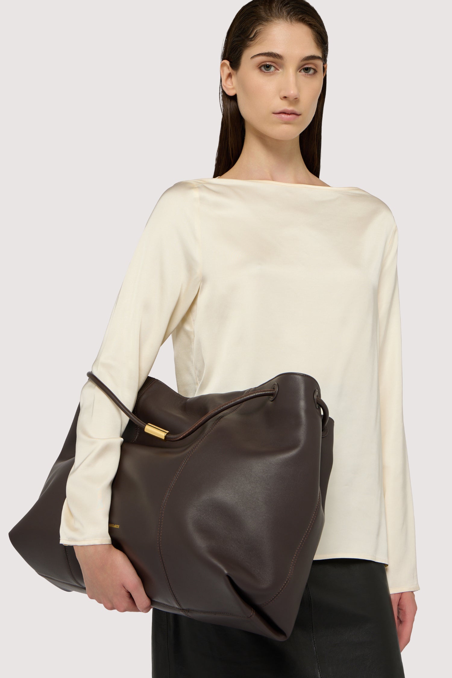 Borsa tote Orbita in nappa 6|5d4bf0b8a827c467962dfb70dbf3493ee8720fb752c43a73c3810972fe872154