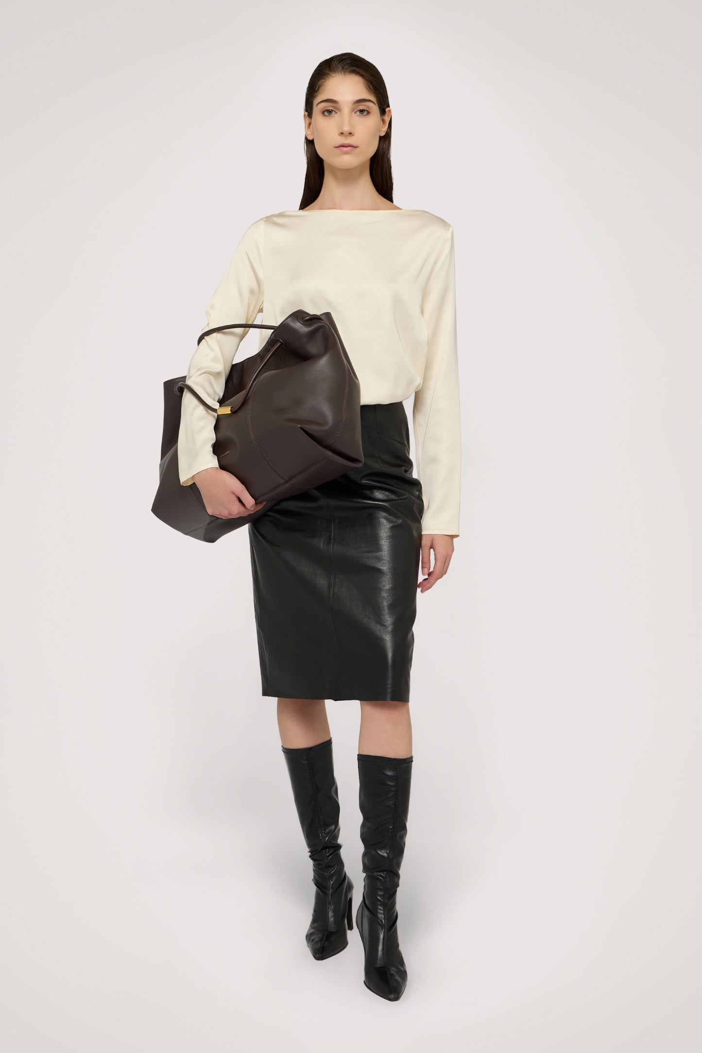 Borsa tote Orbita in nappa 7|efdde559aa6300c878195e5f96d2e89d51bb02b4f56303a348017026f925da59