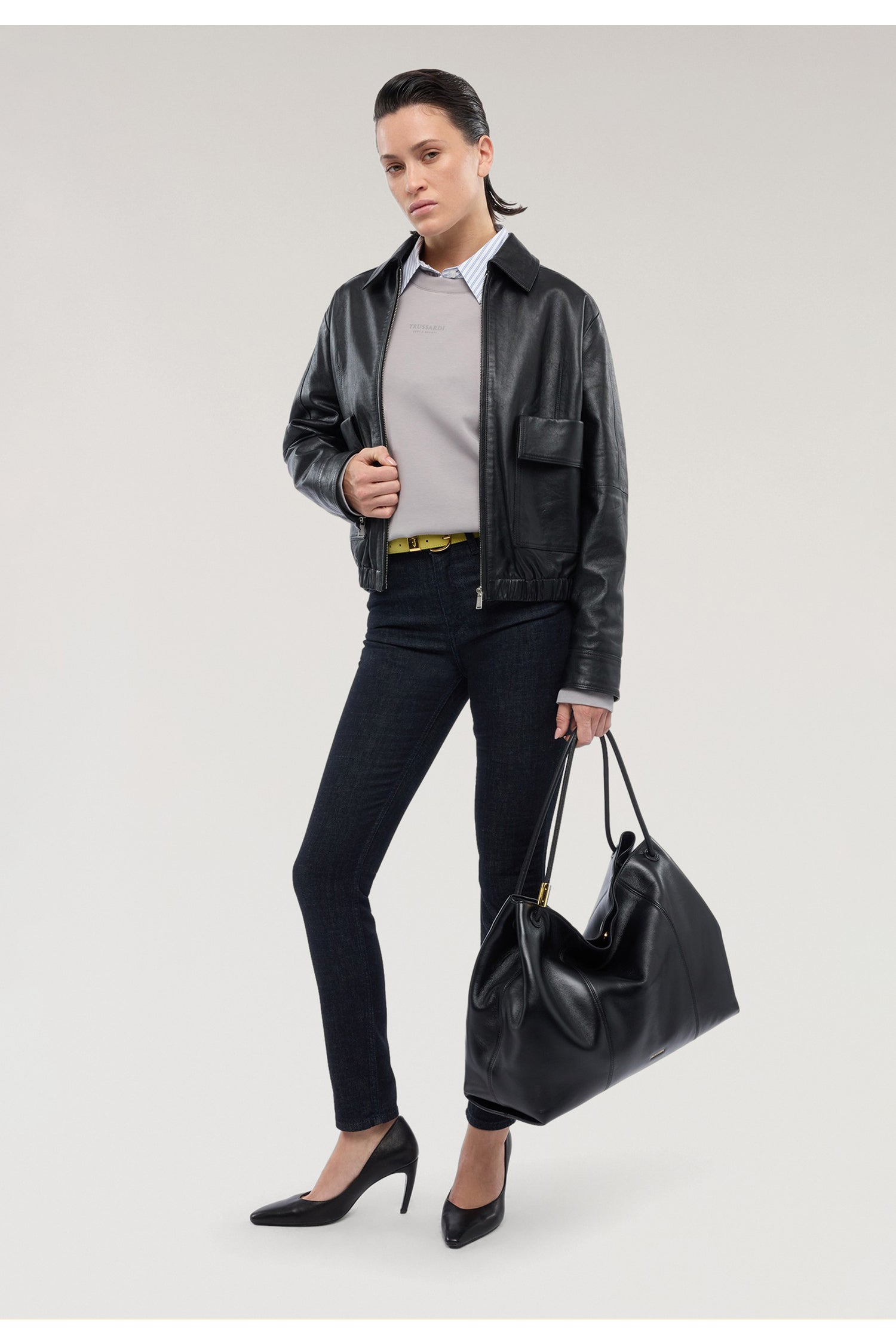 Borsa Orbita tote in nappa 2|c1110bfdf3e6a93c1afc6ff2f427ee611a253f99852ade701f9e4f83ff10ae46