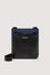 Travel media shoulder bag in nylon and leather