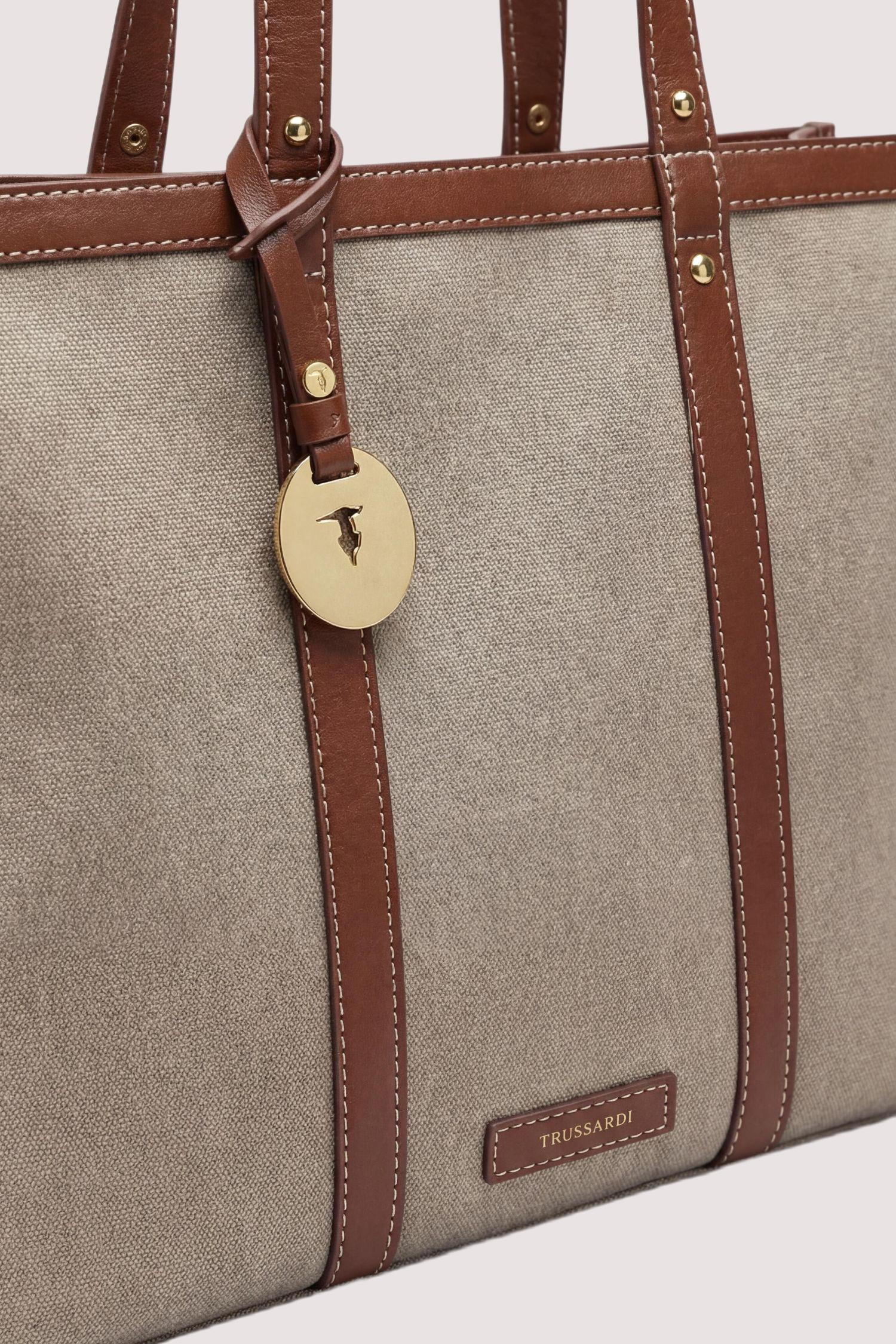 Borsa Elba tote large in canvas 4|23fc1338a9b14847a0cb7aec81dfbb82b3db29db5cd7bad1bd7309447182ccb6