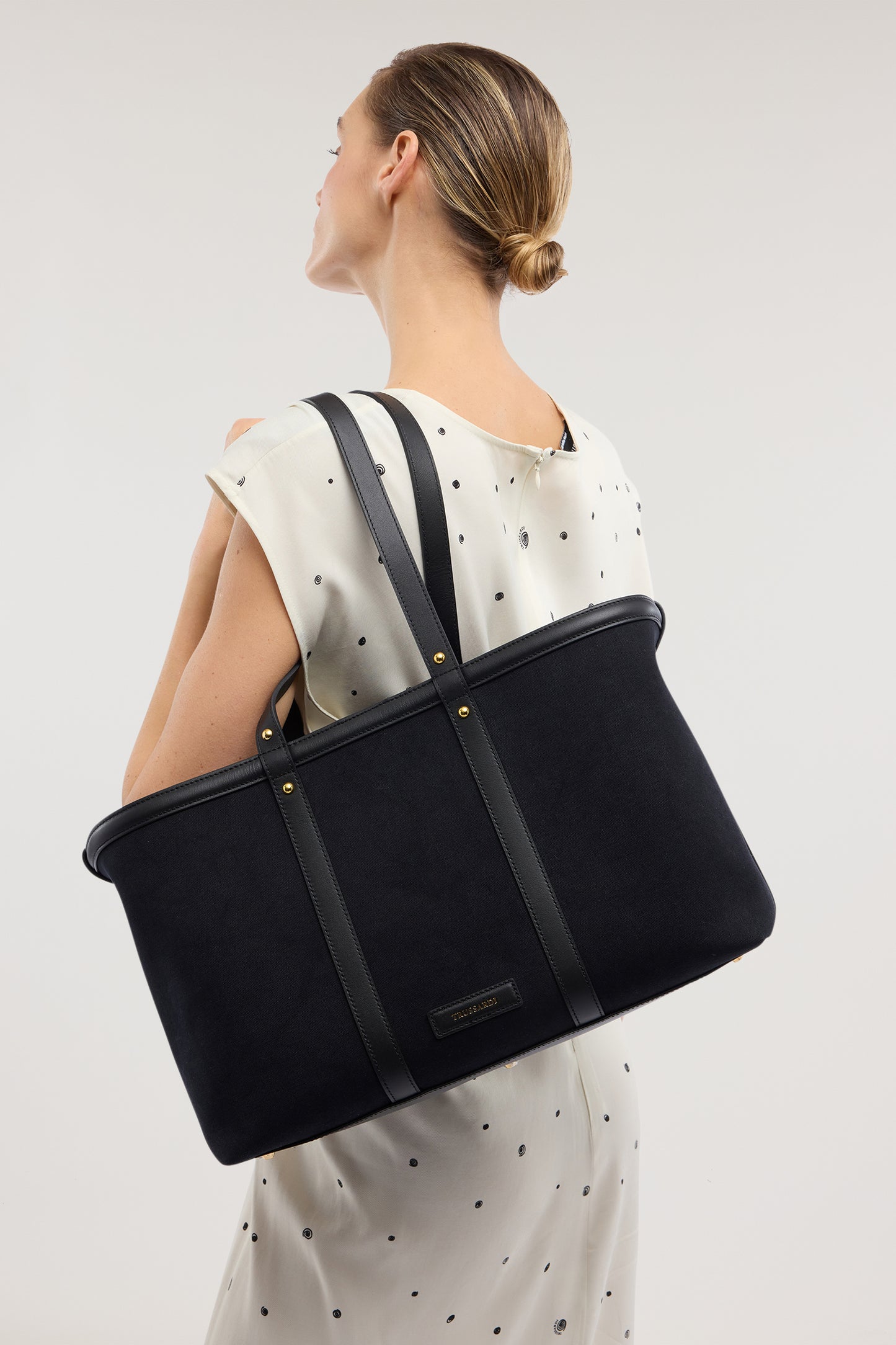 Borsa shopper Elba in canvas e pelle 2|ccd1b687a52fe1c5bc63ad7e60e4f05a012137dde2e38c4b41b12d0d11d73fff