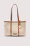 Elba canvas and leather shopper bag