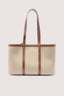 Borsa shopper Elba in canvas e pelle 5