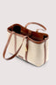 Borsa shopper Elba in canvas e pelle 3