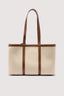 Borsa shopper Elba in canvas e pelle 4