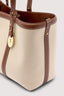 Borsa shopper Elba in canvas e pelle 3