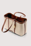Borsa shopper Elba in canvas e pelle 2
