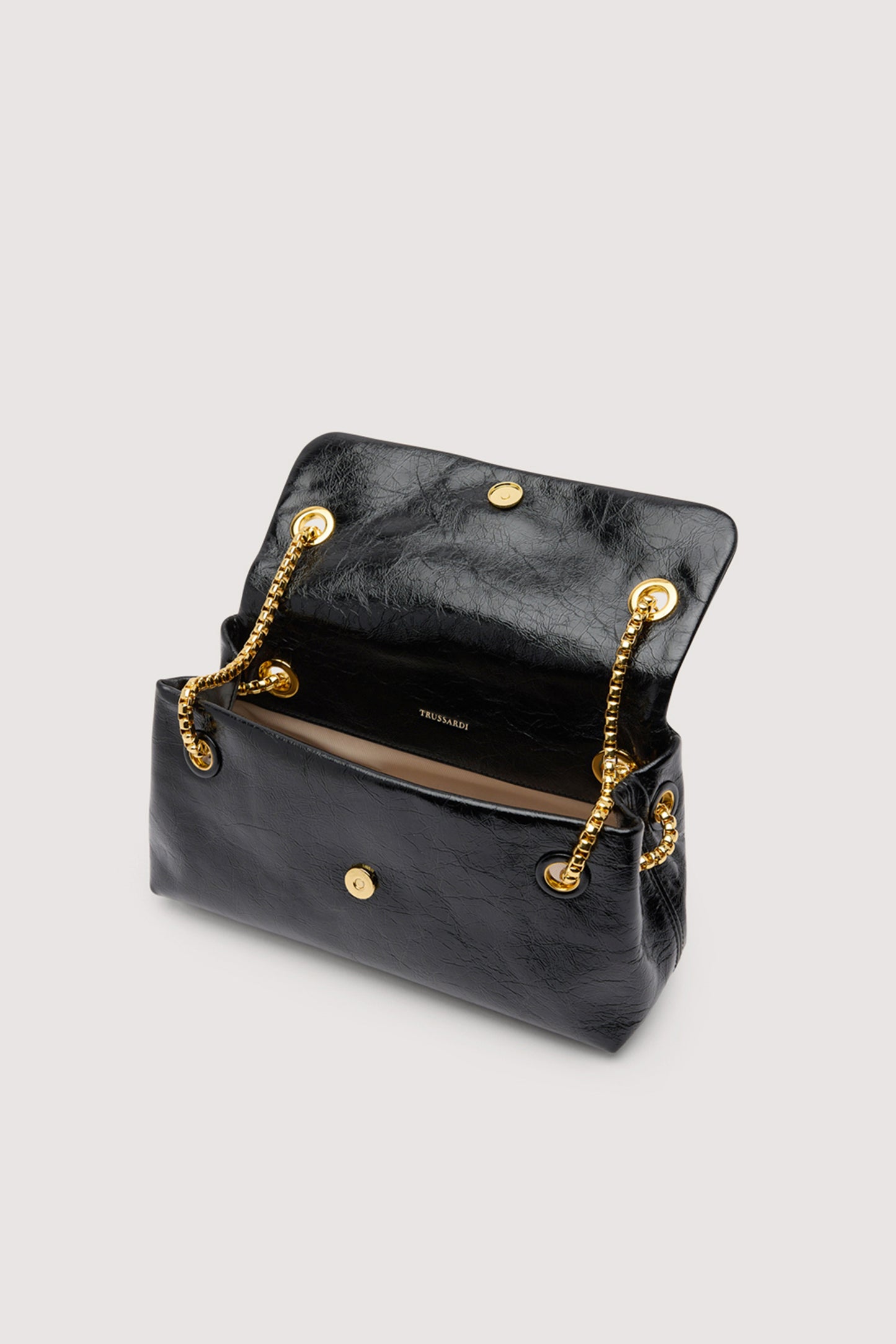 Borsa a tracolla Orbita mini con catena in pelle cracklé 2|a428c7861a0ff0f7429e008efbd17f72561db2e8c7a1710b64e9bc82b899f4e9