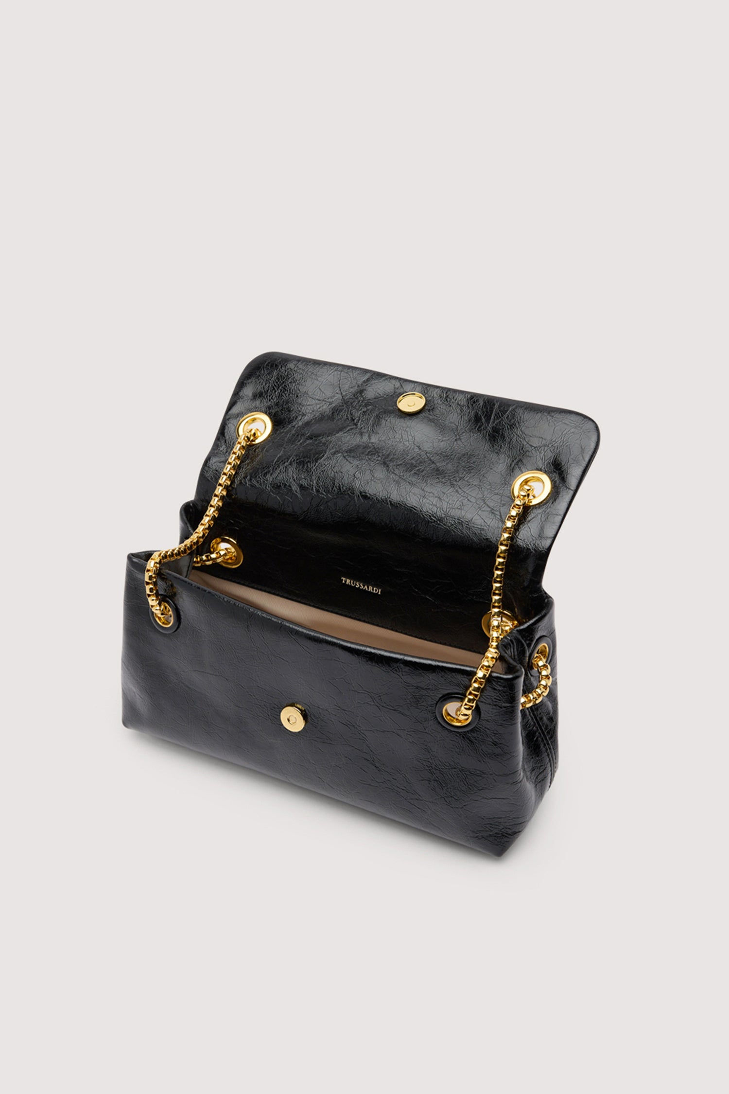 Borsa a tracolla Orbita mini con catena in pelle cracklé 2|a428c7861a0ff0f7429e008efbd17f72561db2e8c7a1710b64e9bc82b899f4e9