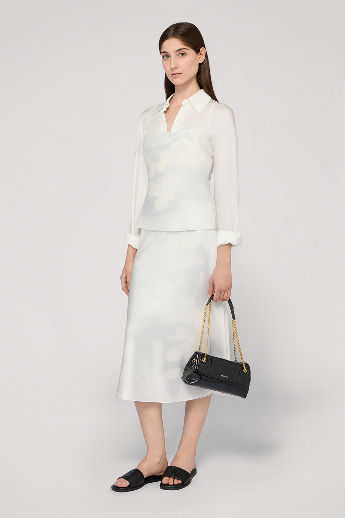 Borsa a tracolla Orbita mini con catena in pelle cracklé 5|66dfe47685a40dd347c341e8158f1f0fe40765c86195f9522ab664984ab59847