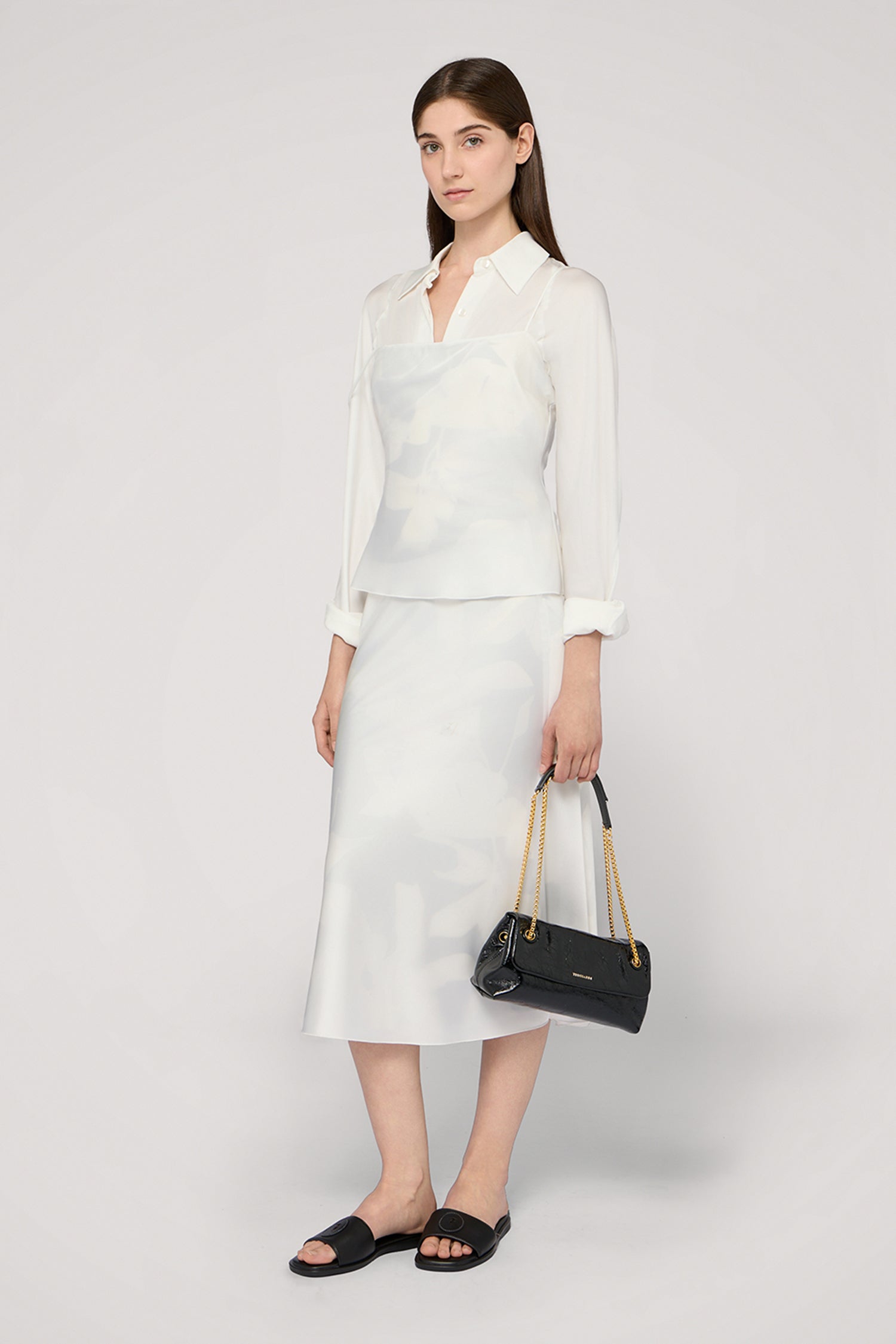 Borsa a tracolla Orbita mini con catena in pelle cracklé 5|66dfe47685a40dd347c341e8158f1f0fe40765c86195f9522ab664984ab59847